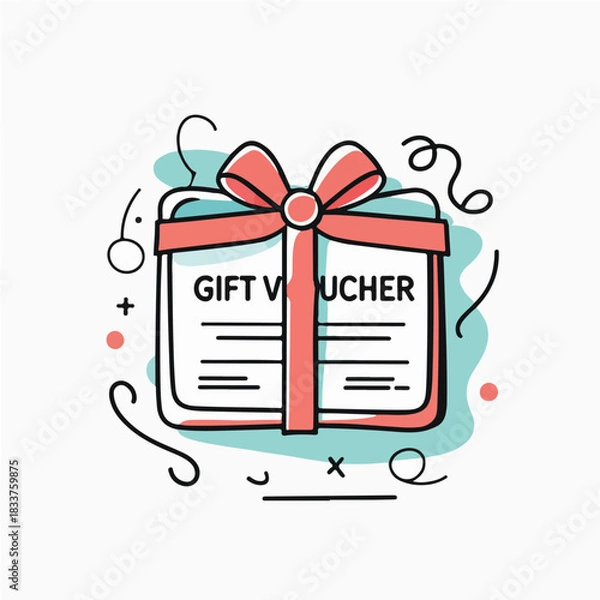 Fototapeta Gift Voucher Card 