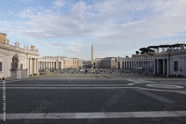 Fototapeta St. Peter's Square as seen from the dome of the Basilica.