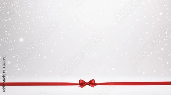 Obraz Elegant Christmas Ribbon Background
