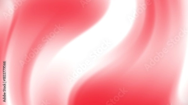 Obraz Abstract background red white smooth gradient soft waves