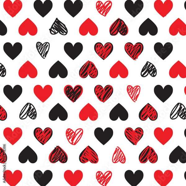 Fototapeta heart pattern in vector