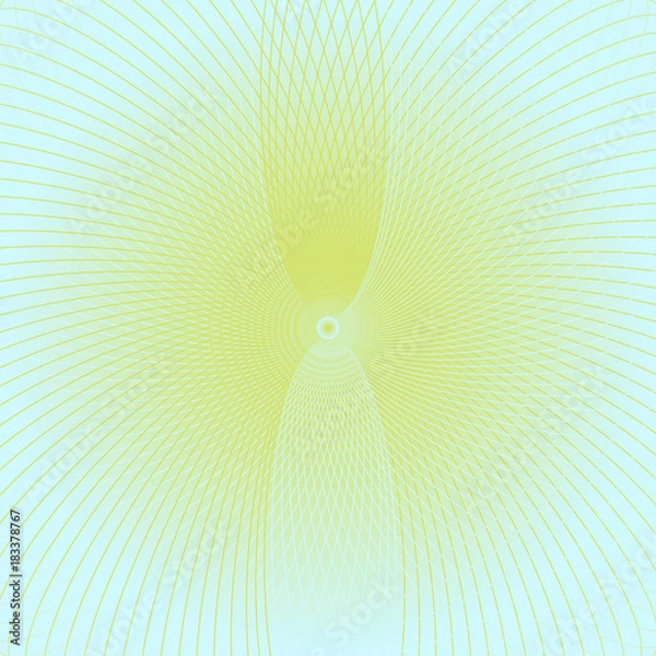 Obraz Patern with yellow and Ligth blue elements   on an isolated background