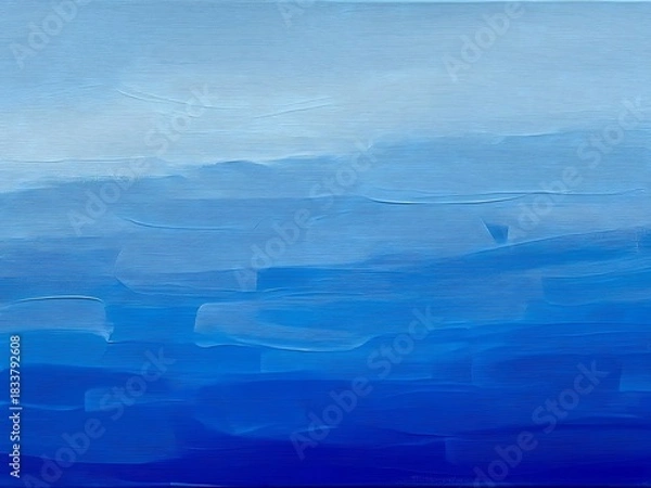 Obraz Textured Blue Painted Background, Abstract Blue Wall Texture