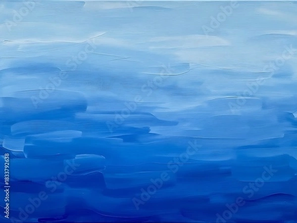 Obraz Textured Blue Painted Background, Abstract Blue Wall Texture