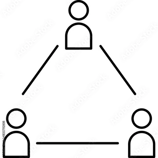 Fototapeta Networking Icon Illustration