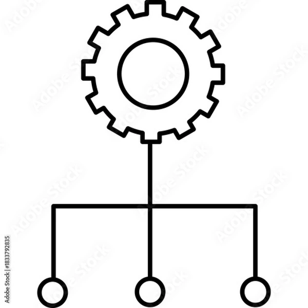 Fototapeta Networking Icon Illustration