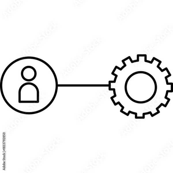 Fototapeta Networking Icon Illustration
