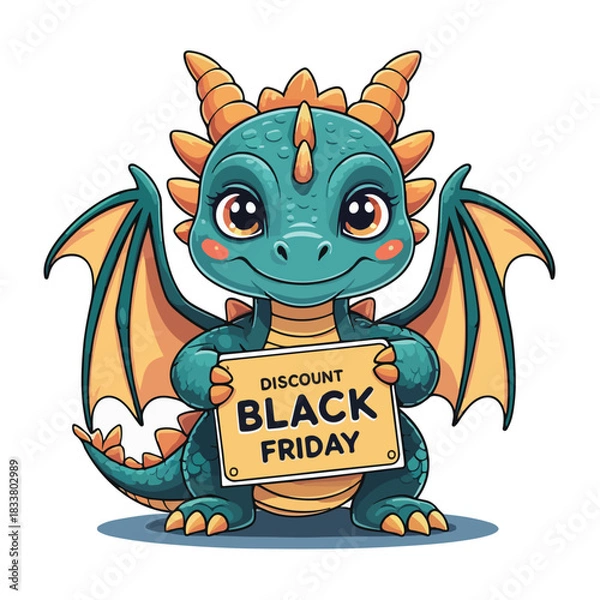 Obraz Shopping Dragon Baby