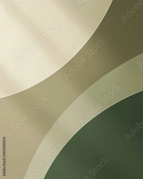 Obraz minimalistic abstract composition featuring smooth, flowing shapes and a neutral color palette. It is visually elegant and modern, making it suitable for a variety of design applications.