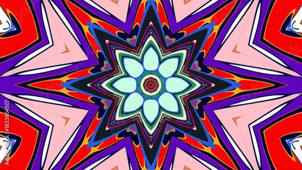 Obraz seamless pattern with colorful flowers