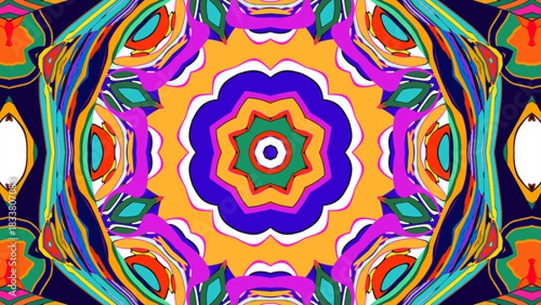 Obraz abstract colorful background with flowers