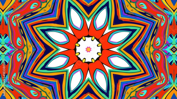 Obraz abstract seamless pattern with flowers