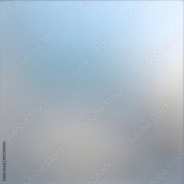 Fototapeta Frosted-glass gradient moving from pale glacier blue into light cloud grey