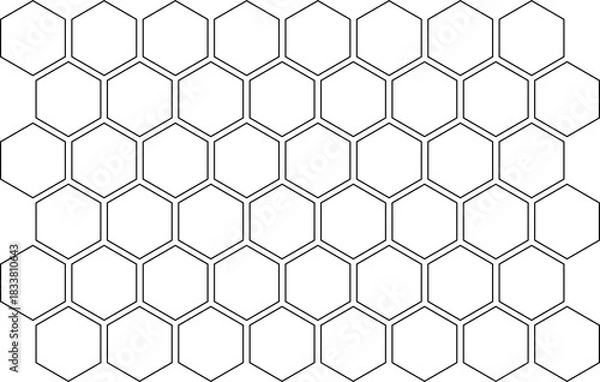 Obraz Honeycomb, pattern. Seamless, hexagonal, vector, graphic, design,
