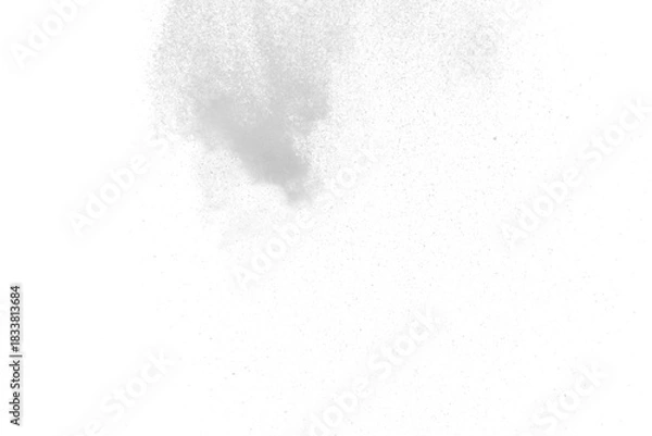 Obraz a white flying snow on the transparent background