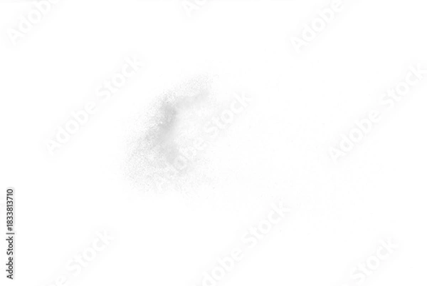 Obraz a white flying snow on the transparent background