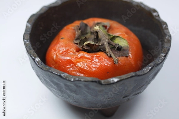 Obraz 熟した柿一つ