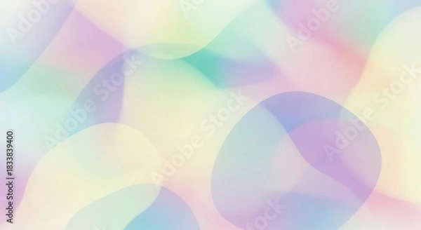 Fototapeta Dreamy ethereal gradient background featuring blurred pastel tones and fluid organic contours