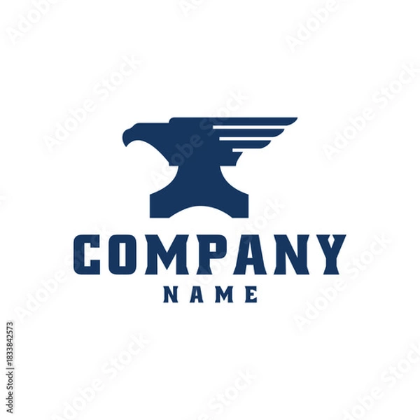 Obraz Eagle and forge logo