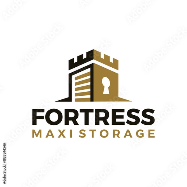Obraz Fortress storage logo design