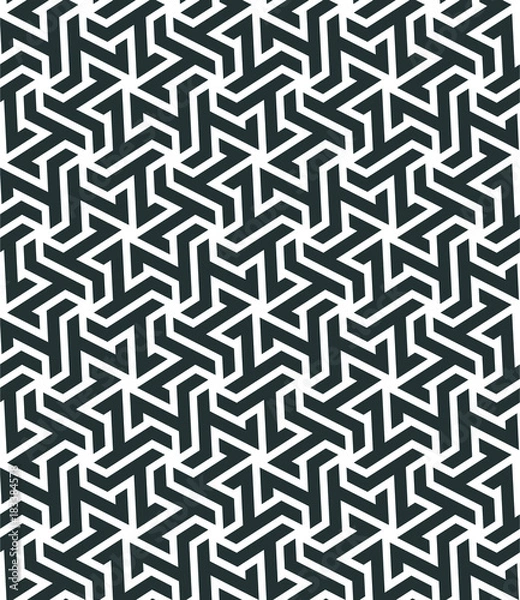 Fototapeta Seamless pattern with geometric tessellation style