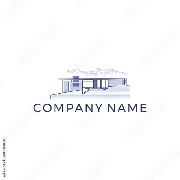 Obraz Real estate logo design