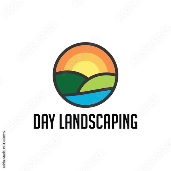 Obraz Landscaping logo