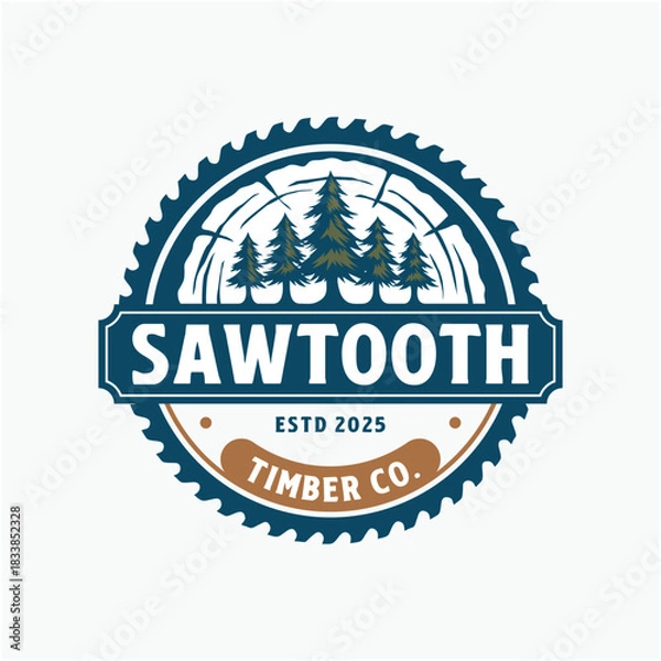 Obraz Sawtooth logo design