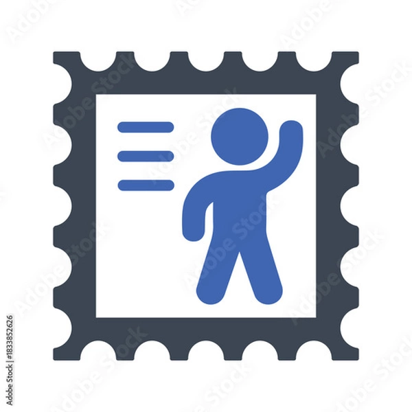 Obraz Postage stamp icon