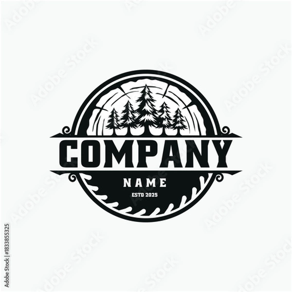 Obraz Timber company logo