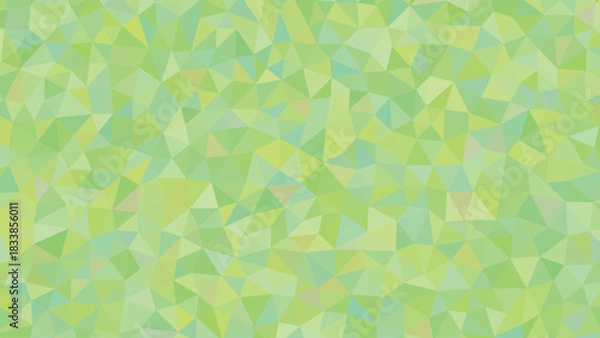 Fototapeta Abstract Fresh Lime Green and Yellow Low Poly Geometric Background Texture