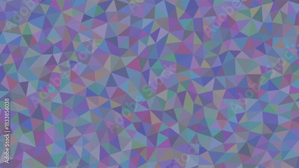 Fototapeta Abstract Muted Purple and Blue Low Poly Geometric Background Texture