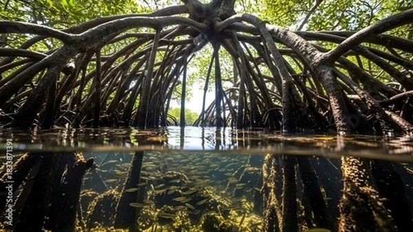 Obraz Mangrove Sanctuary Restored” – Low-Angle Steadicam Feel