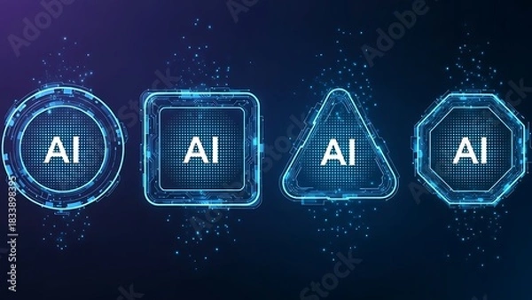 Obraz abstract technology background