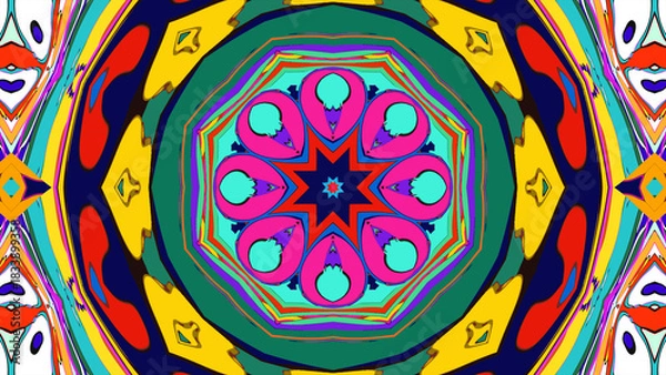 Obraz Trippy Psychedelic Kaleidoscope Texture for Music Visuals