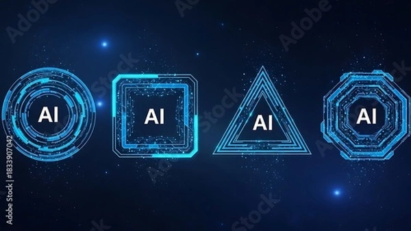 Obraz abstract technology background