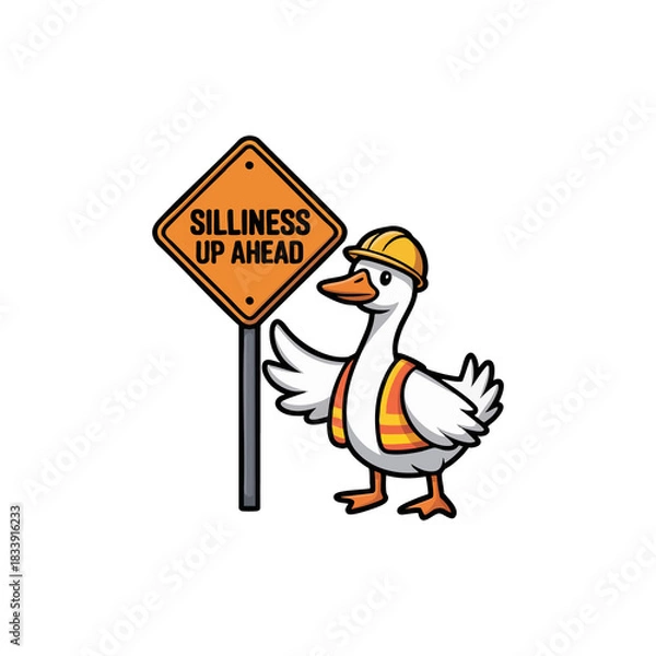Fototapeta silliness up ahead goose