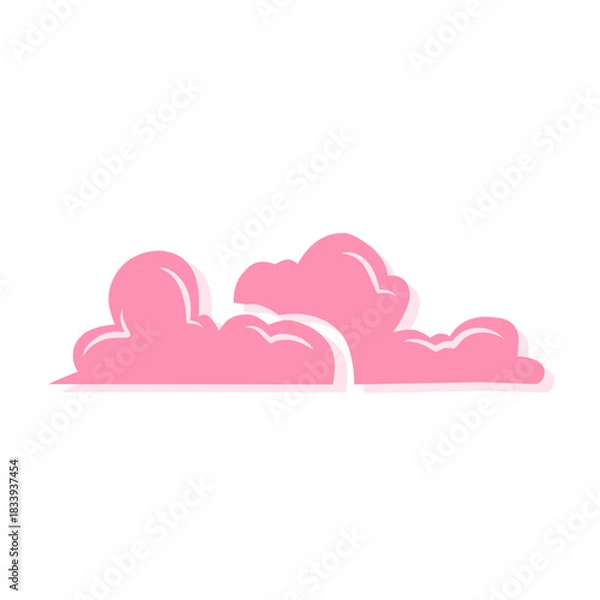 Obraz lofi cloud illustration