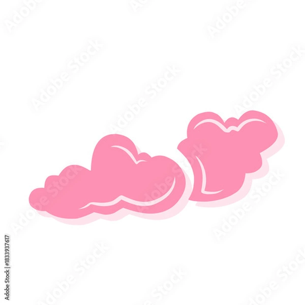 Obraz lofi cloud illustration