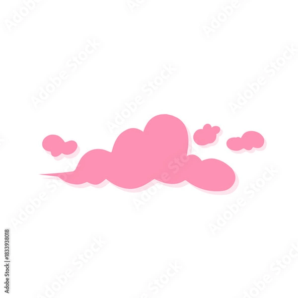 Obraz lofi cloud illustration