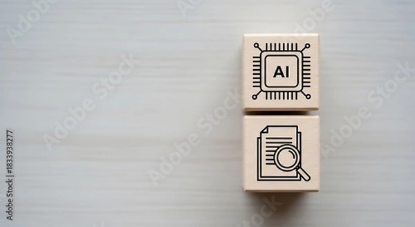 Obraz AI Technology Concept Data Analysis with Artificial Intelligence