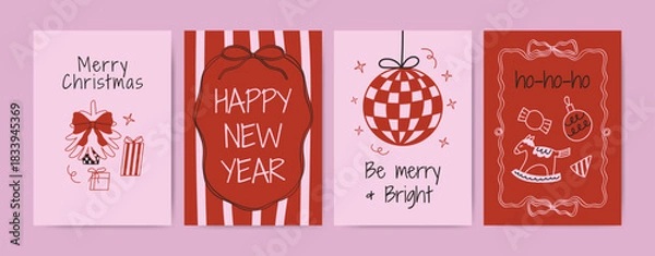 Obraz Holiday whimsical cards