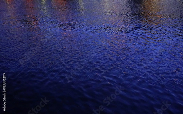 Obraz 川面・夜景