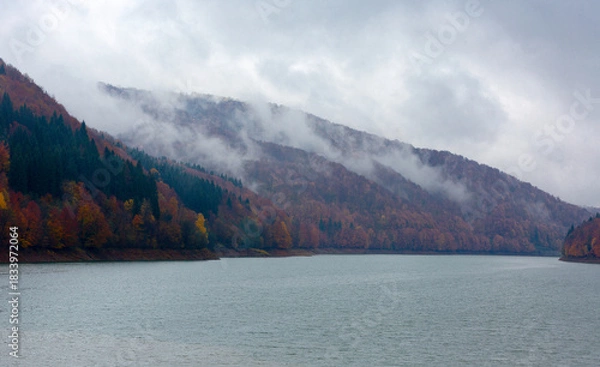 Obraz morning on mountain lake