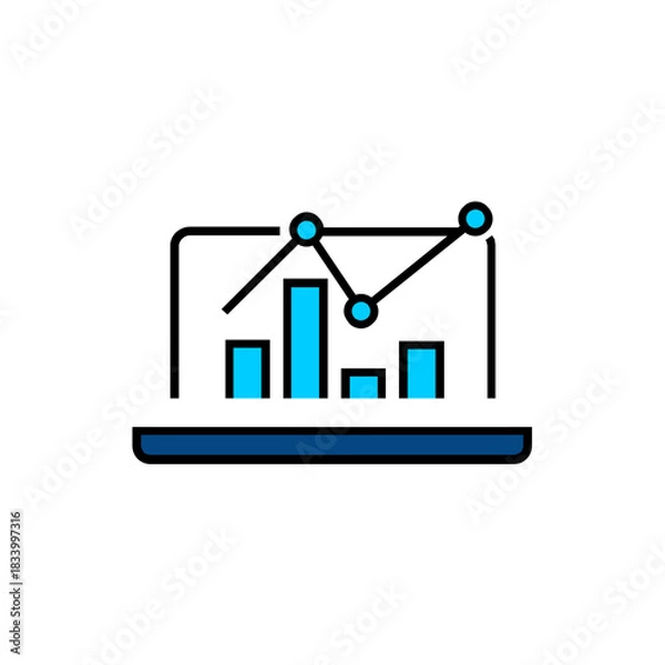 Obraz BAR CHART FREE ICON