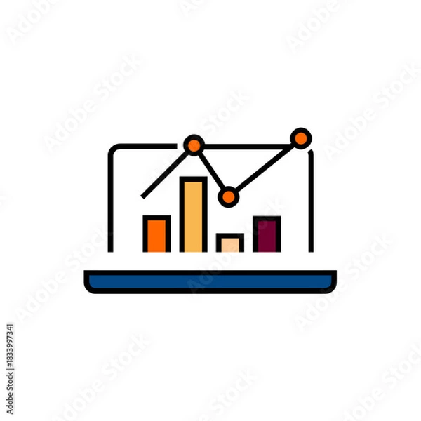 Obraz BAR CHART FREE ICON