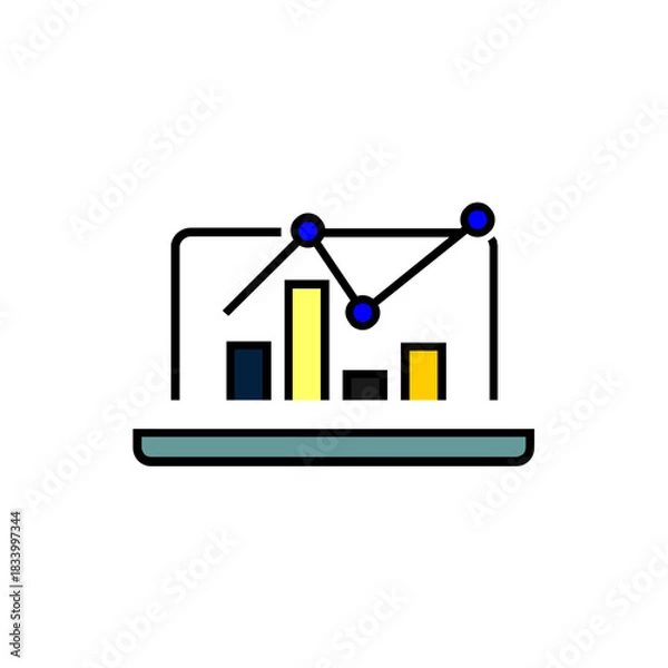 Obraz BAR CHART FREE ICON