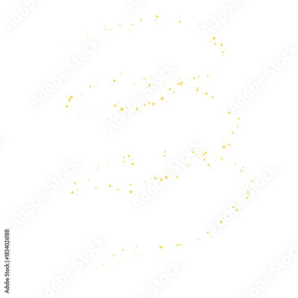 Obraz Abstract Gold Glitter Splash spiral Illustration