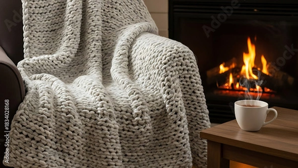 Fototapeta warm winter hat