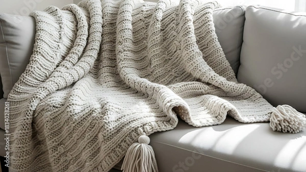 Fototapeta sofa and pillows